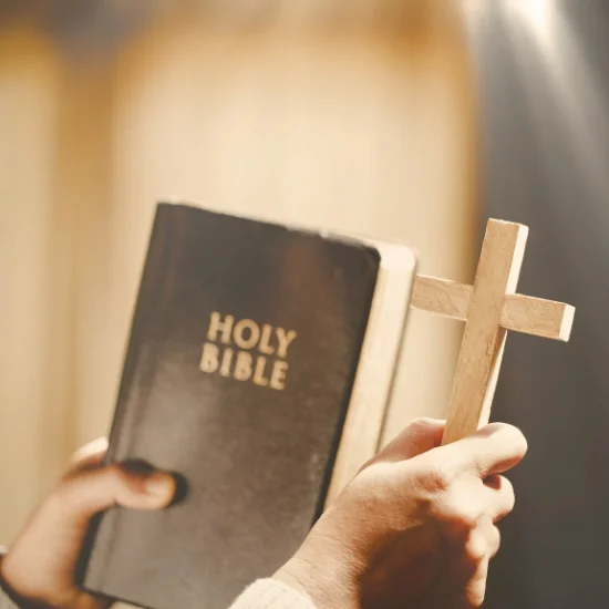 holy bible and cross